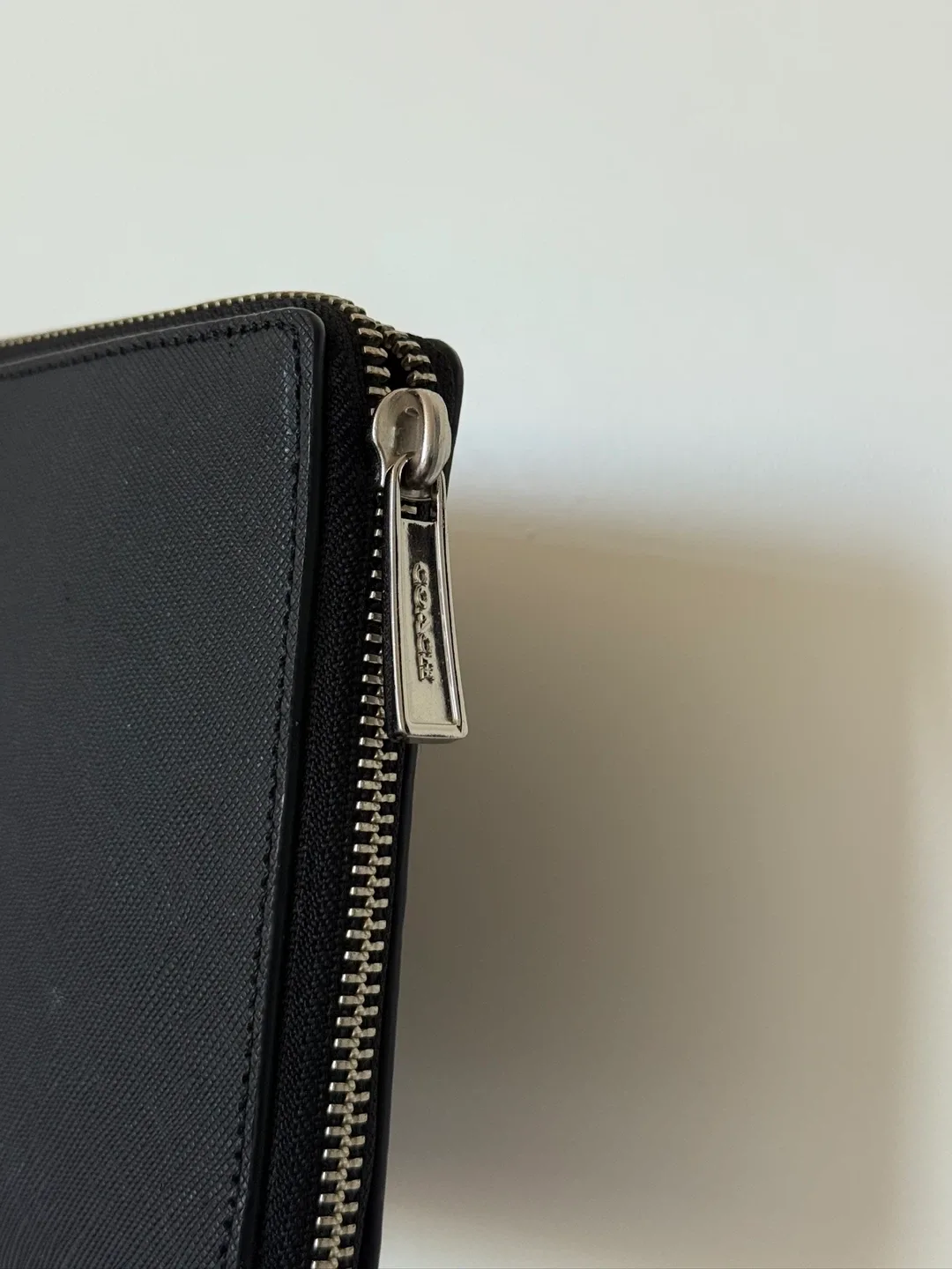 Coach Black Leather Jewelry roll image indicator(3)