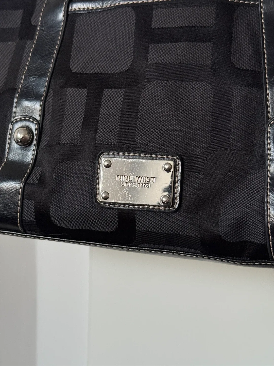 Nine West Black Tote Bag image indicator(2)