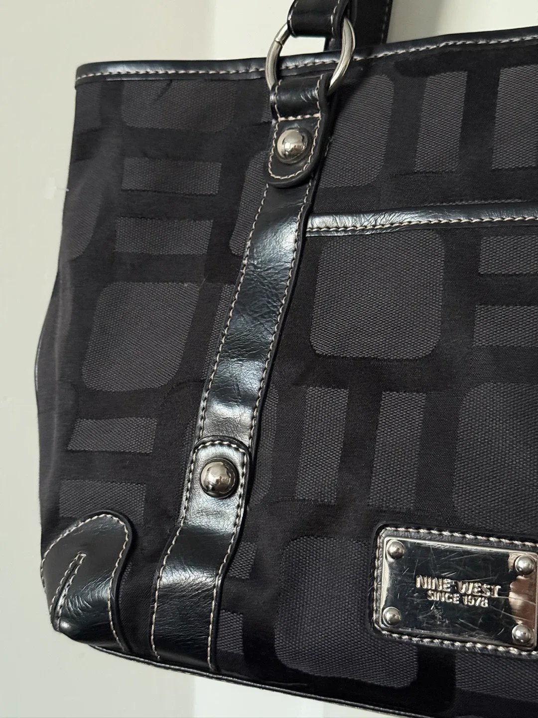 Nine West Black Tote Bag image indicator(3)