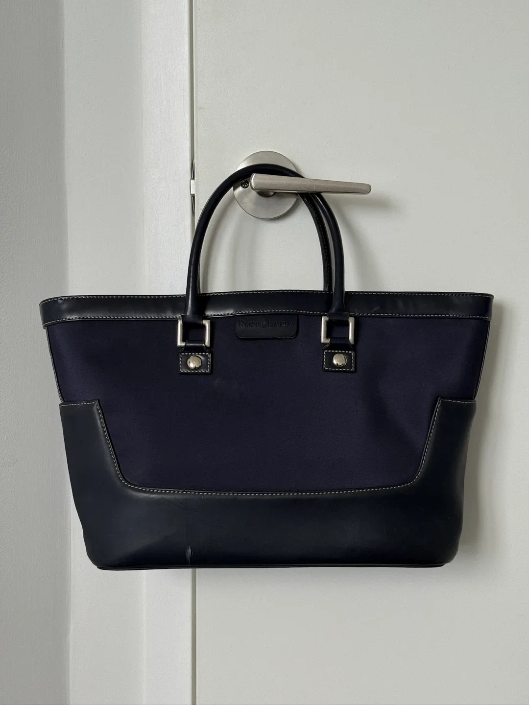 Ralph Lauren Navy Blue Tote Bag image indicator(3)