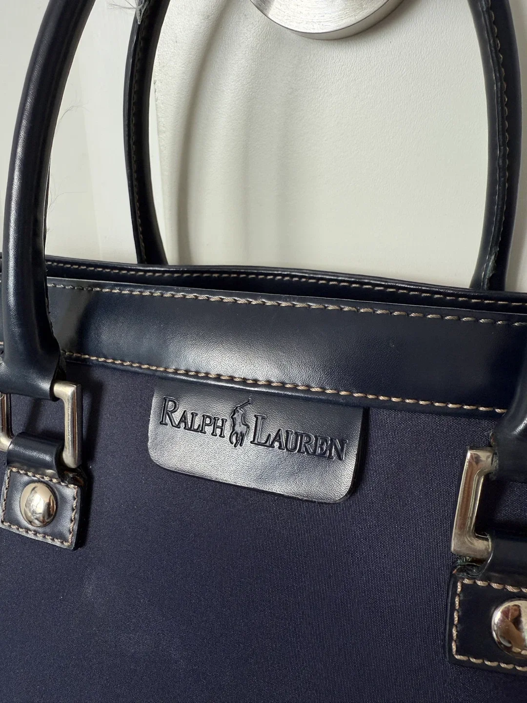 Ralph Lauren Navy Blue Tote Bag image indicator(2)