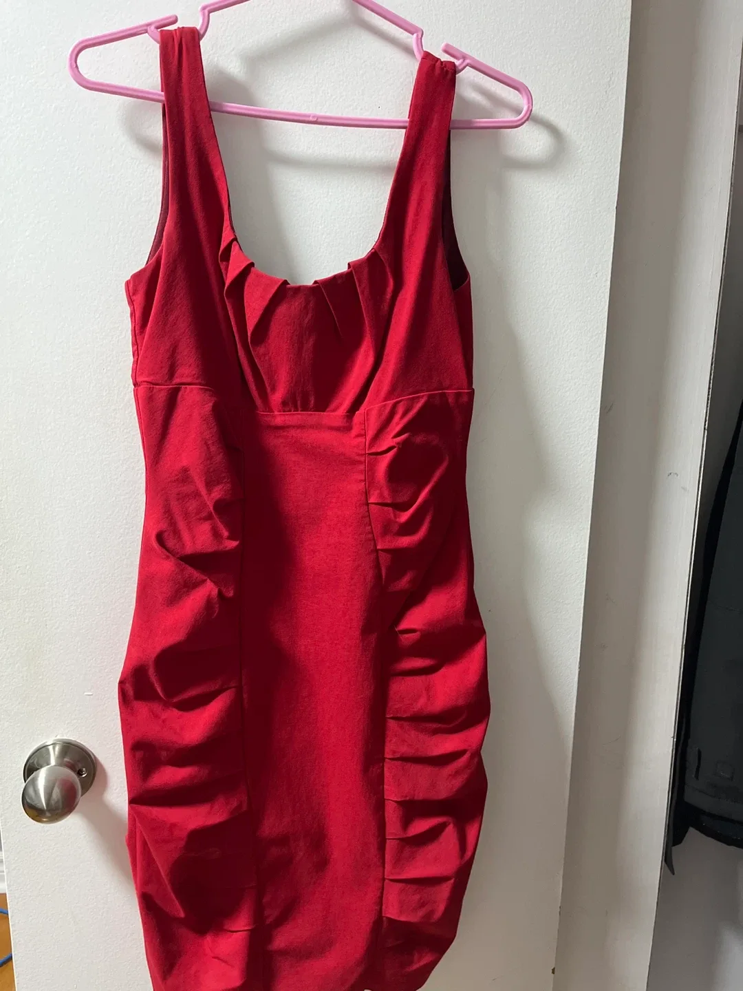 Red Le Chateau Sleeveless Dress image indicator(3)