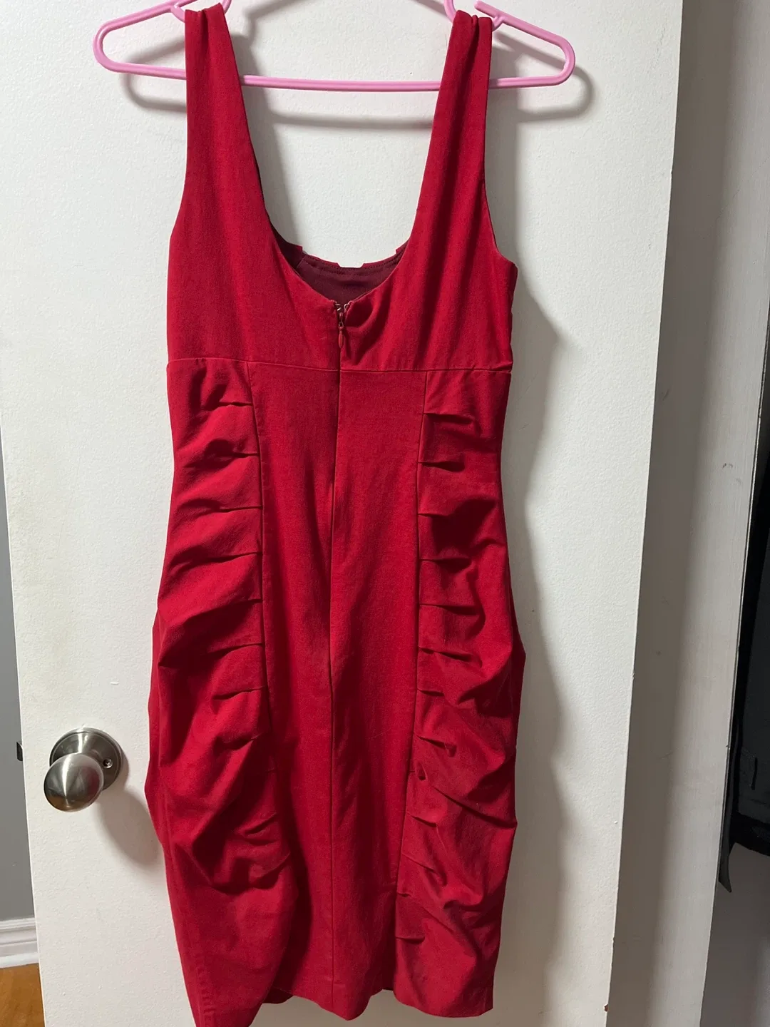 Red Le Chateau Sleeveless Dress image indicator(4)