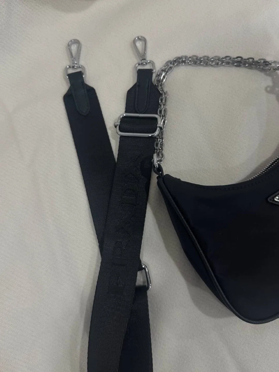 Prada Re-Edition 2005 Nylon Mini Bag Black image indicator(4)