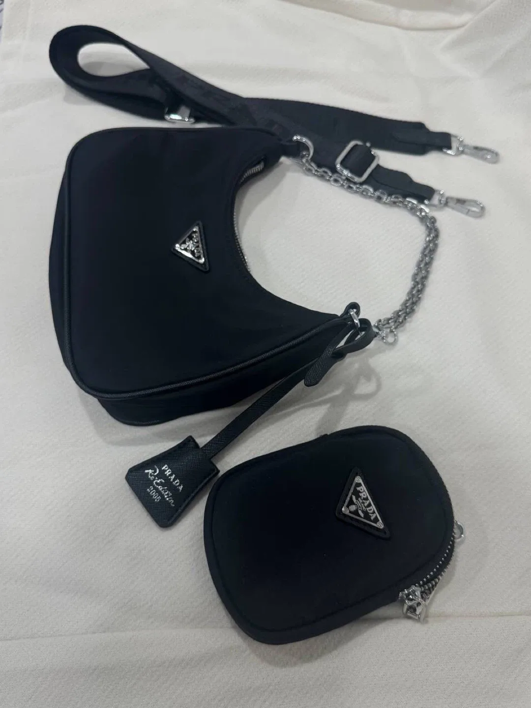 Prada Re-Edition 2005 Nylon Mini Bag Black image indicator(5)