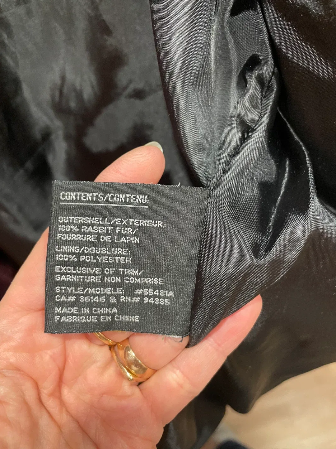 Exchange Burgundy Rabbit Fur Jacket - Size M/M image indicator(3)