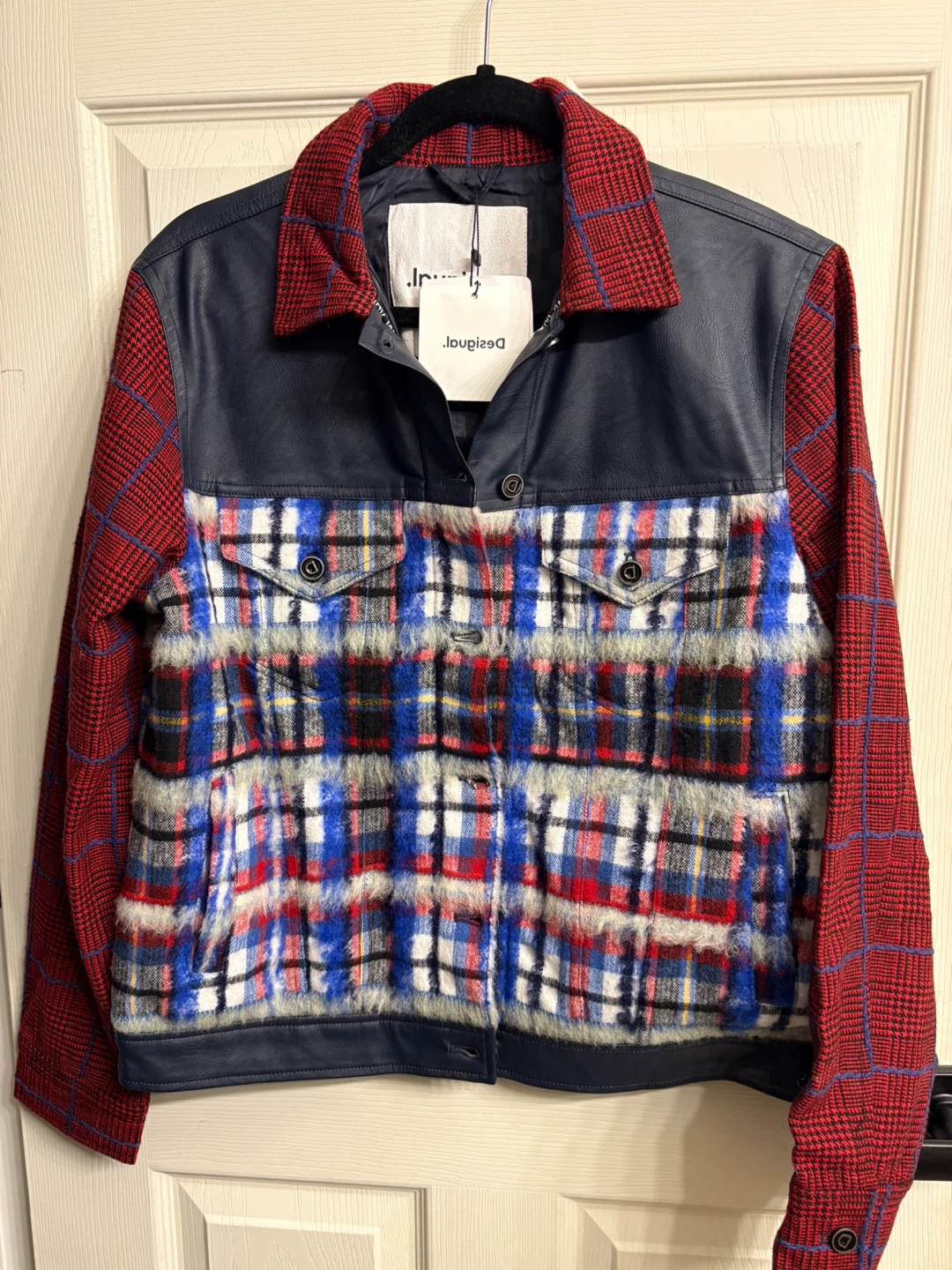 Desigual Wool Blend Jacket - Size L