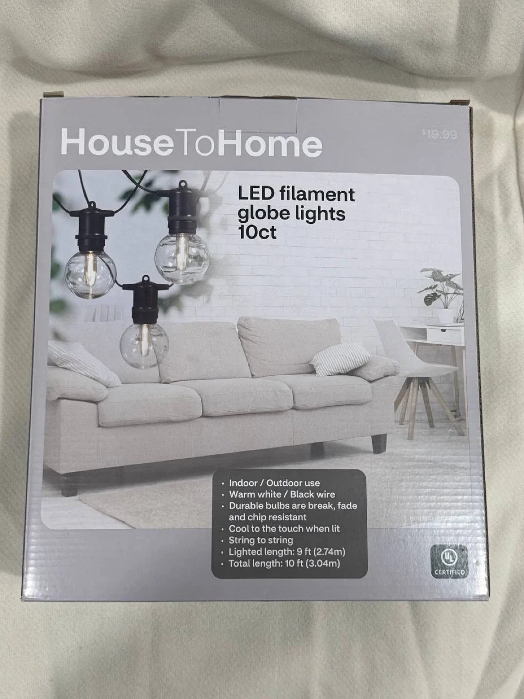 House to Home LED Filament Globe Lights - 10 count image indicator(2)