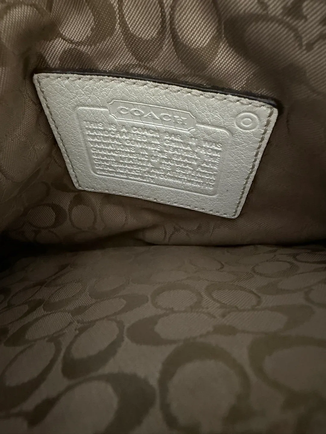 Coach White Leather Crossbody Bag image indicator(3)