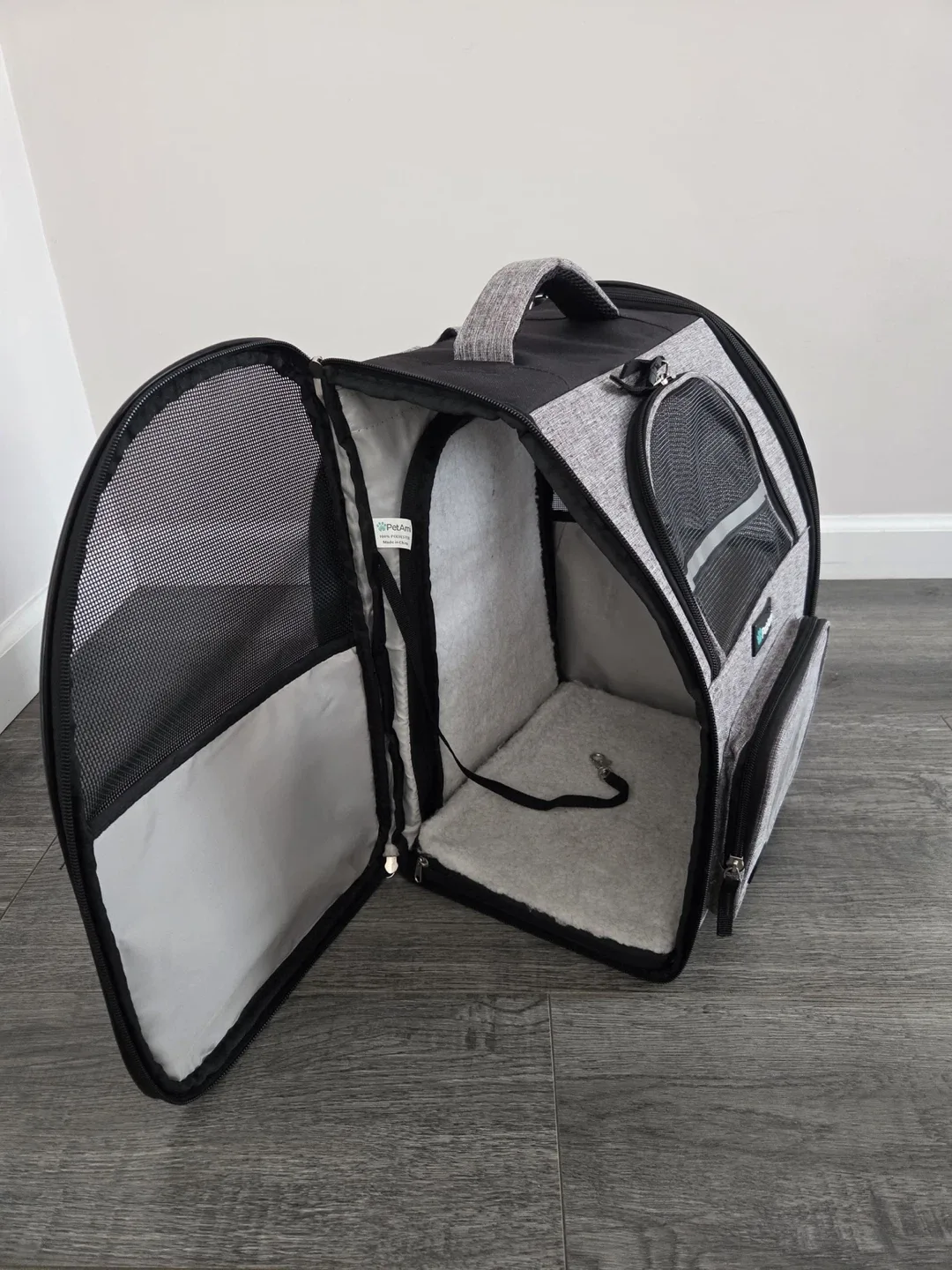 PetAmi Pet Carrier Backpack - Gray image indicator(3)