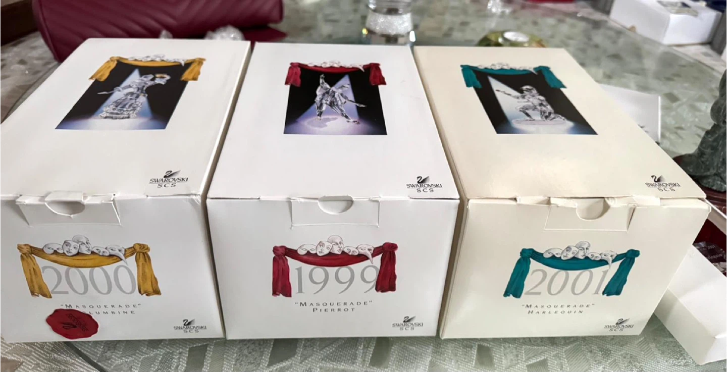 Swarovski SCS Masquerade Figurines - 1999, 2000, 2001 - photo 2