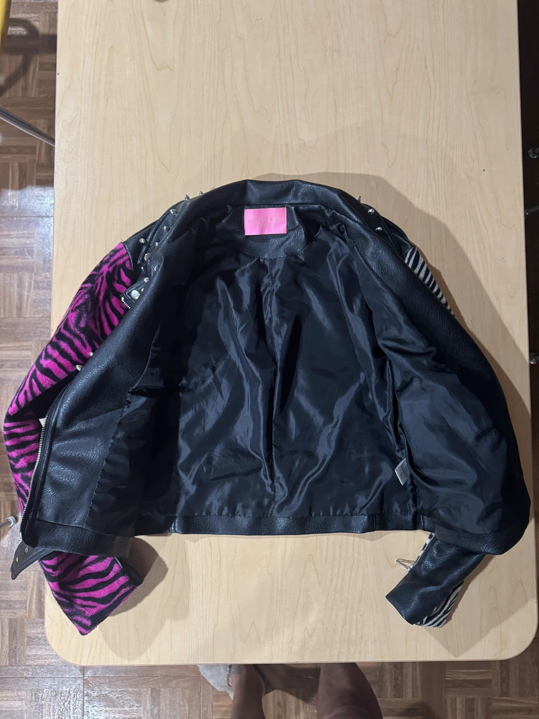 Black/Pink Fashion Jacket Sz. L - photo 2