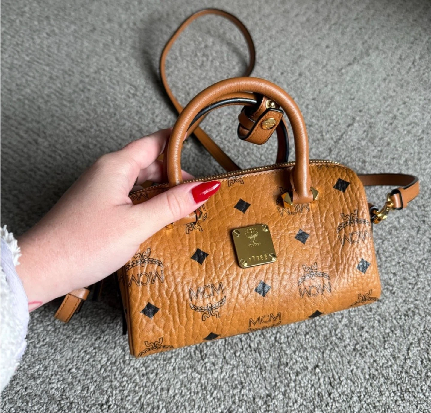 MCM Mini Boston Crossbody Bag - photo 2
