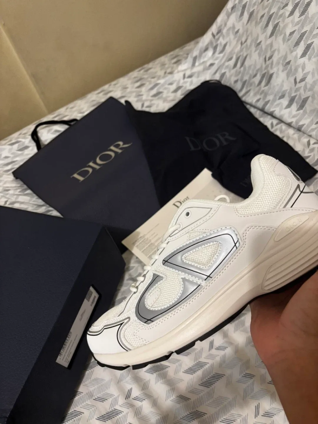 Dior B30 White Sneakers, Size 9.5 image indicator(2)