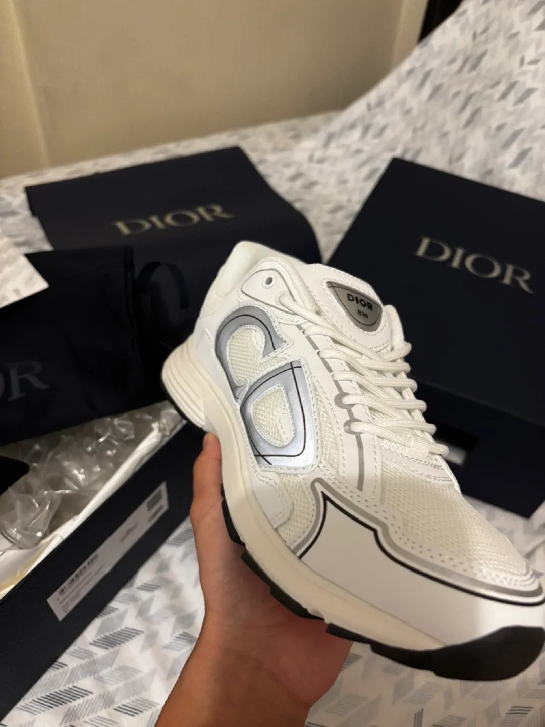 Dior B30 White Sneakers, Size 9.5 image indicator(5)