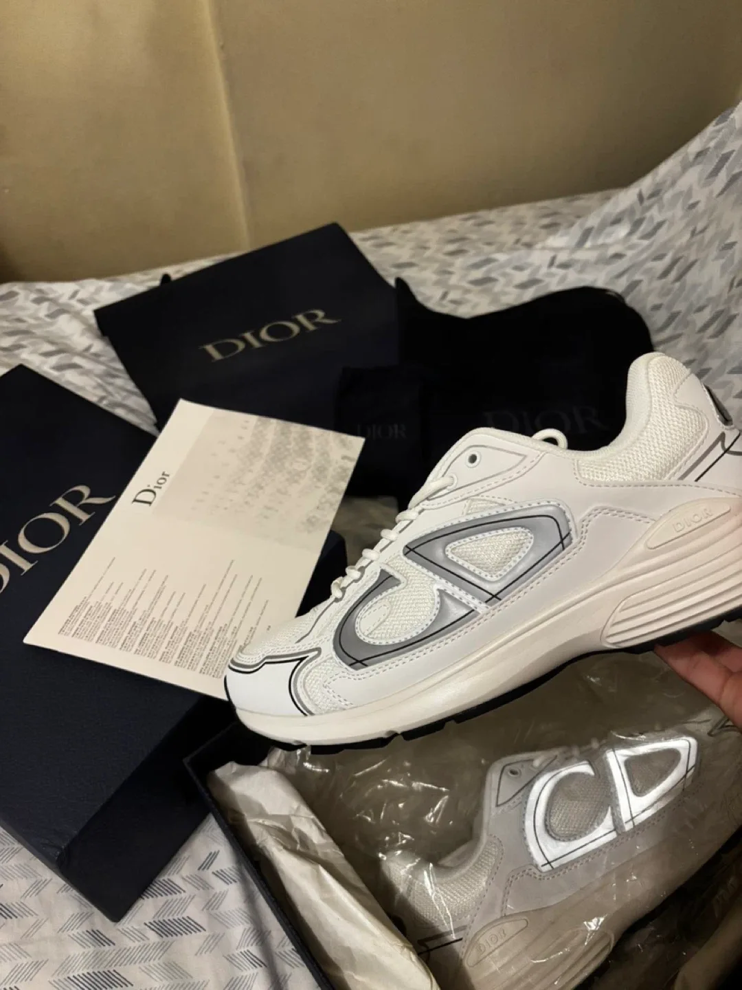Dior B30 White Sneakers, Size 9.5