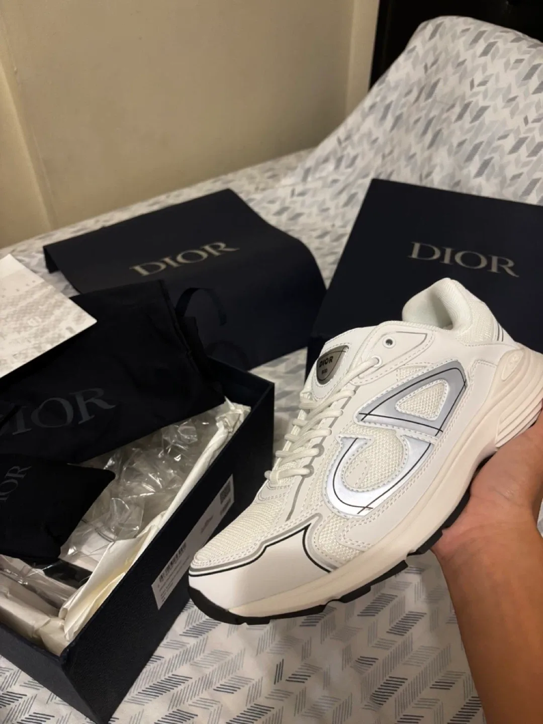 Dior B30 White Sneakers, Size 9.5 image indicator(4)