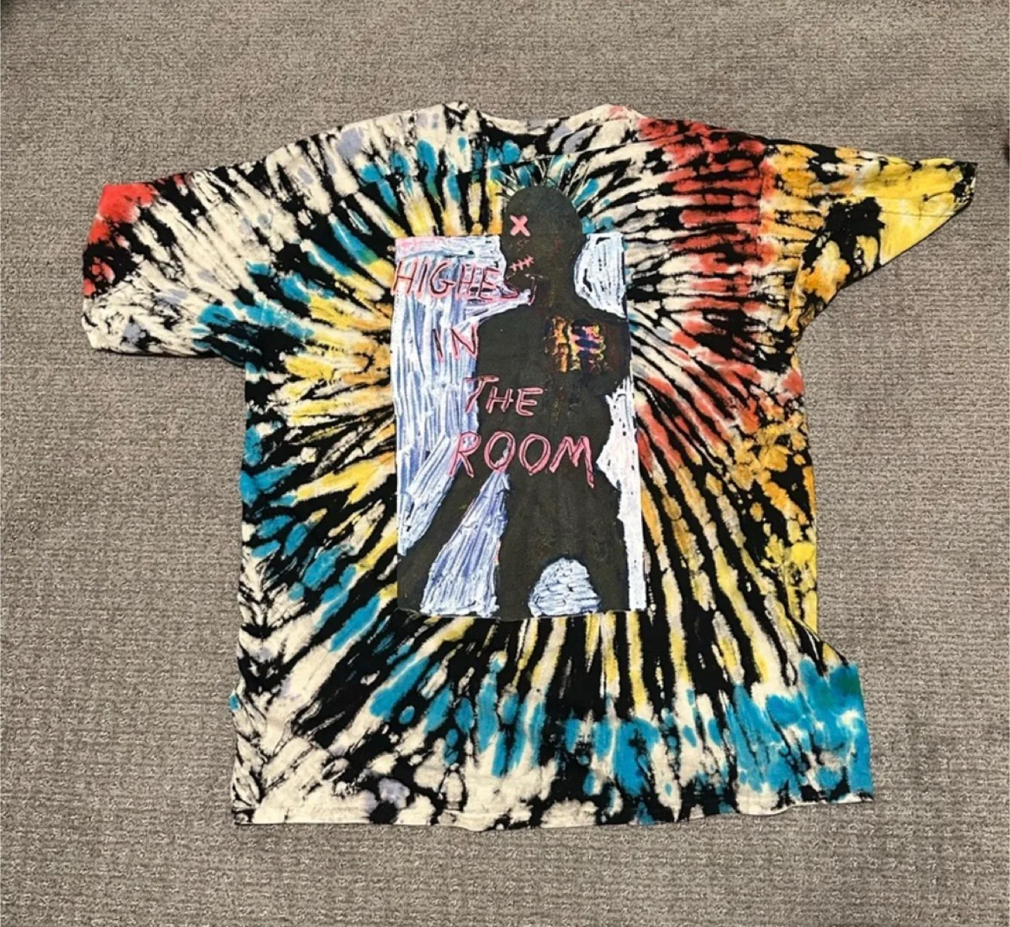 Travis Scott "Highest In The Room" Tie Dye T-Shirt XXL