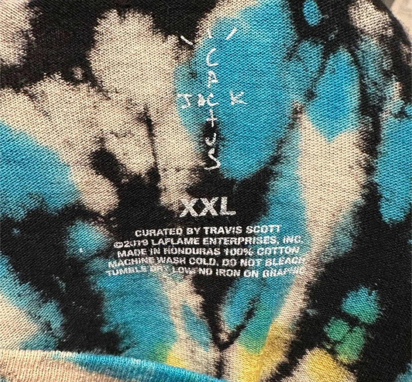 Travis Scott "Highest In The Room" Tie Dye T-Shirt XXL image indicator(3)