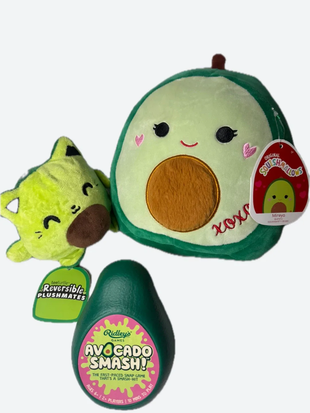 NEW Avocado Smash! Card Game & 2 Plushies