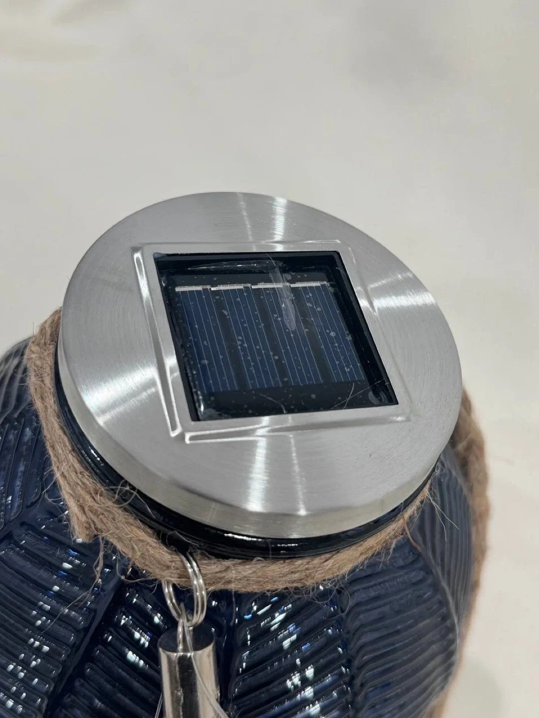 2 piece HouseToHome Solar Glass Jar - Blue image indicator(3)