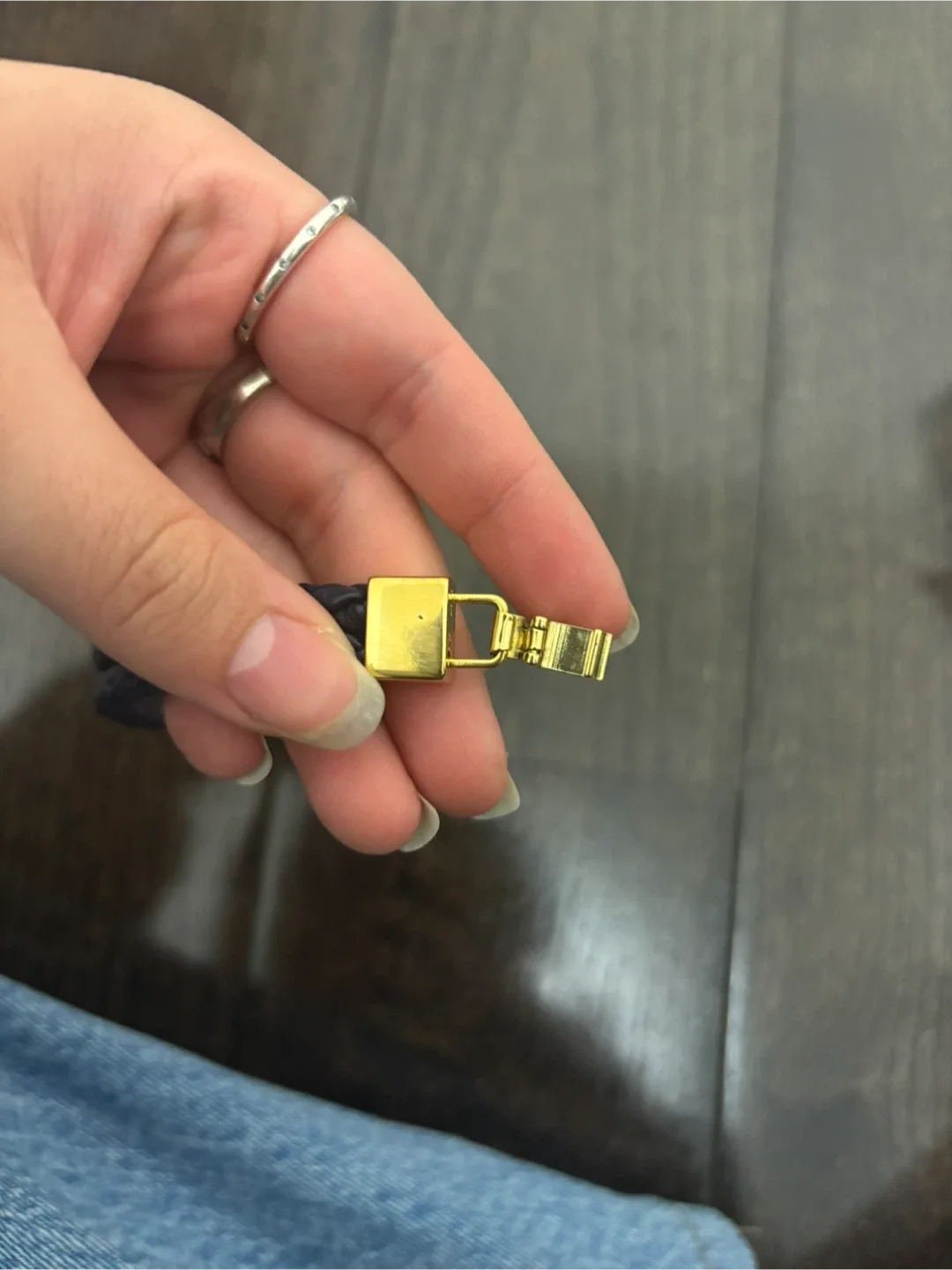 Lia Sophia Navy Blue Leather Twisted Bracelet image indicator(4)