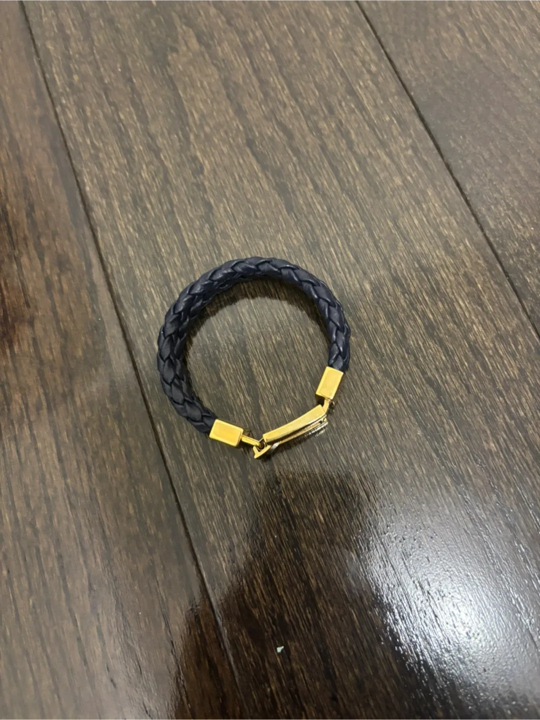 Lia Sophia Navy Blue Leather Twisted Bracelet image indicator(2)