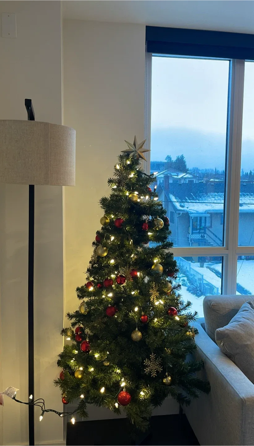 Tree+LED Light+Ornaments