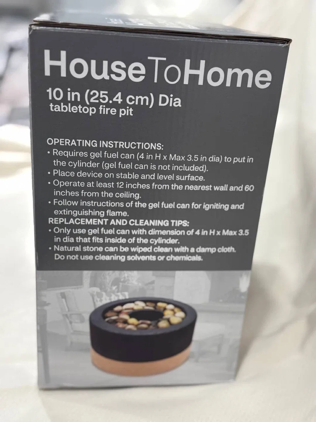 HouseToHome 10-inch Tabletop Fire Pit - NEW image indicator(5)