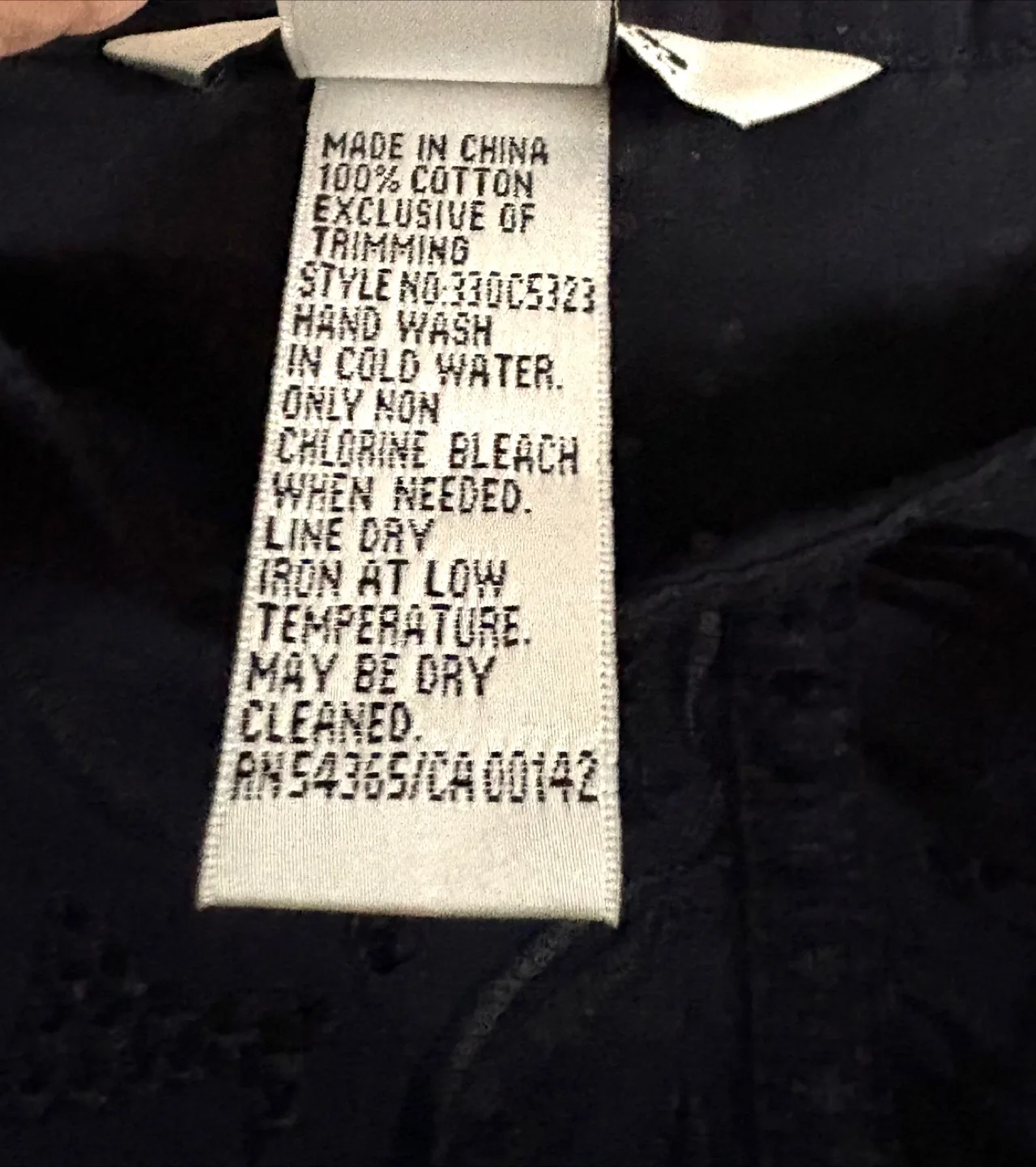 Nygard Collection Black Eyelet Skirt - Size 10 image indicator(6)