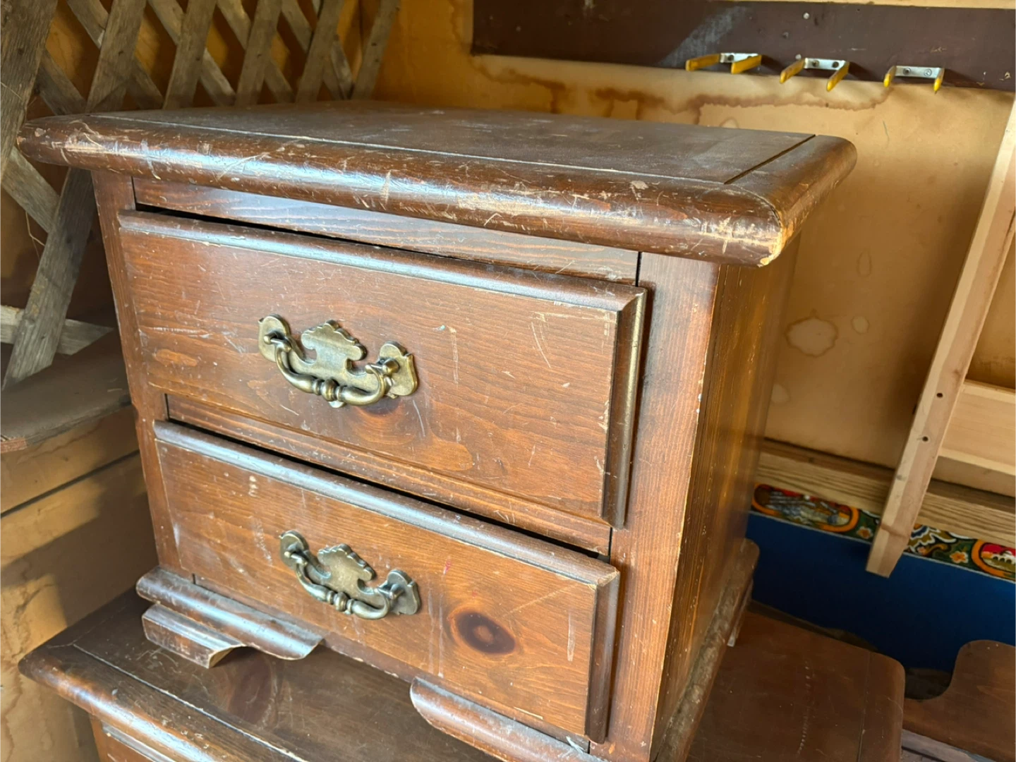 Wooden Chest of Drawers, a Bedroom Vanity, & a Nightstand - photo 3