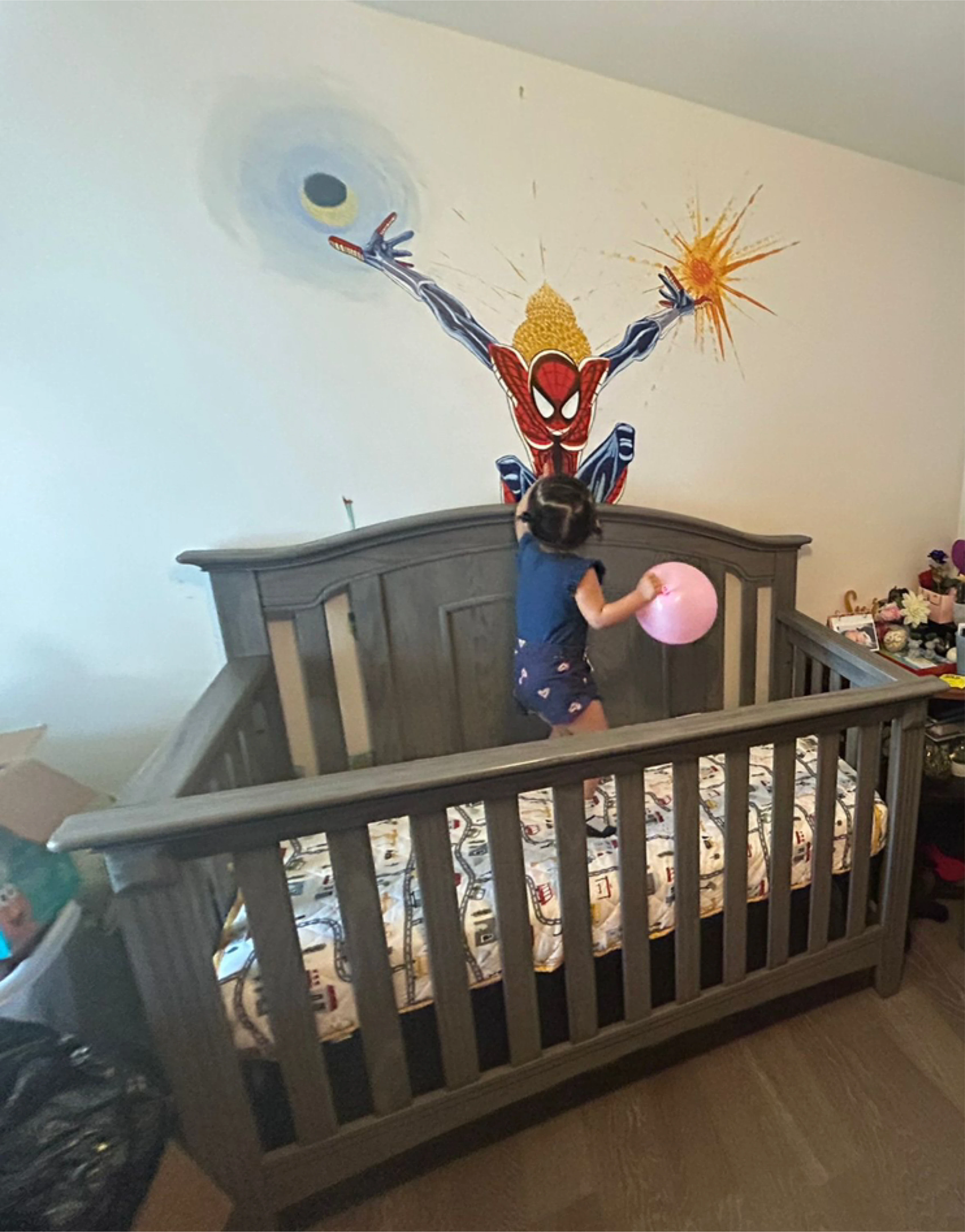 Convertible Crib - Grey