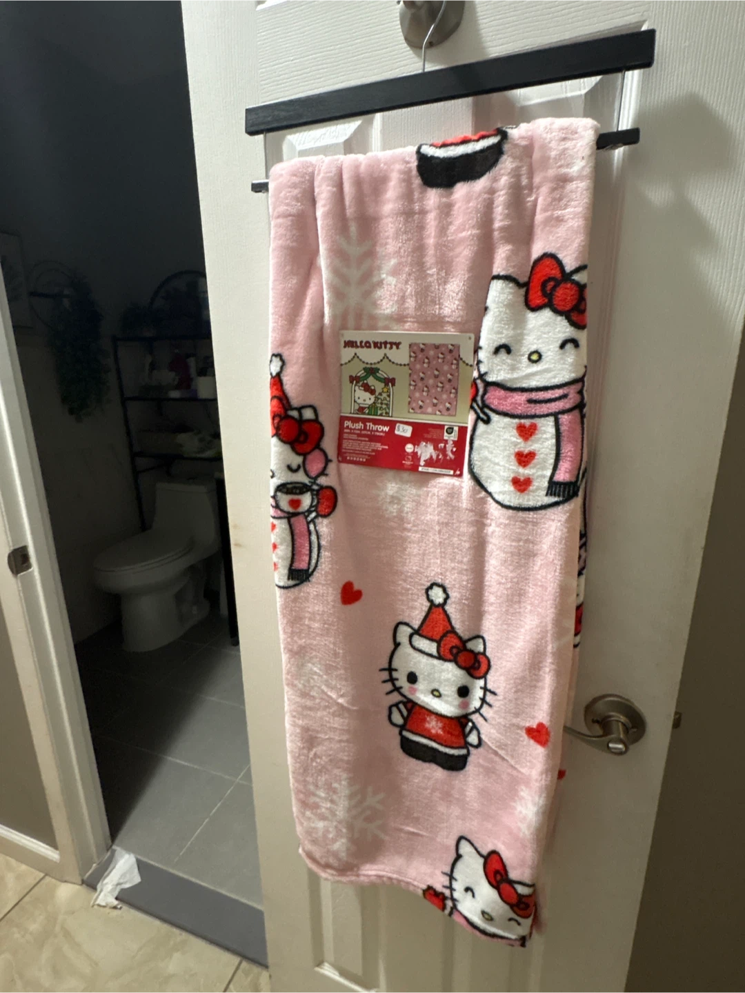 Hello Kitty Plush Throw Blanket