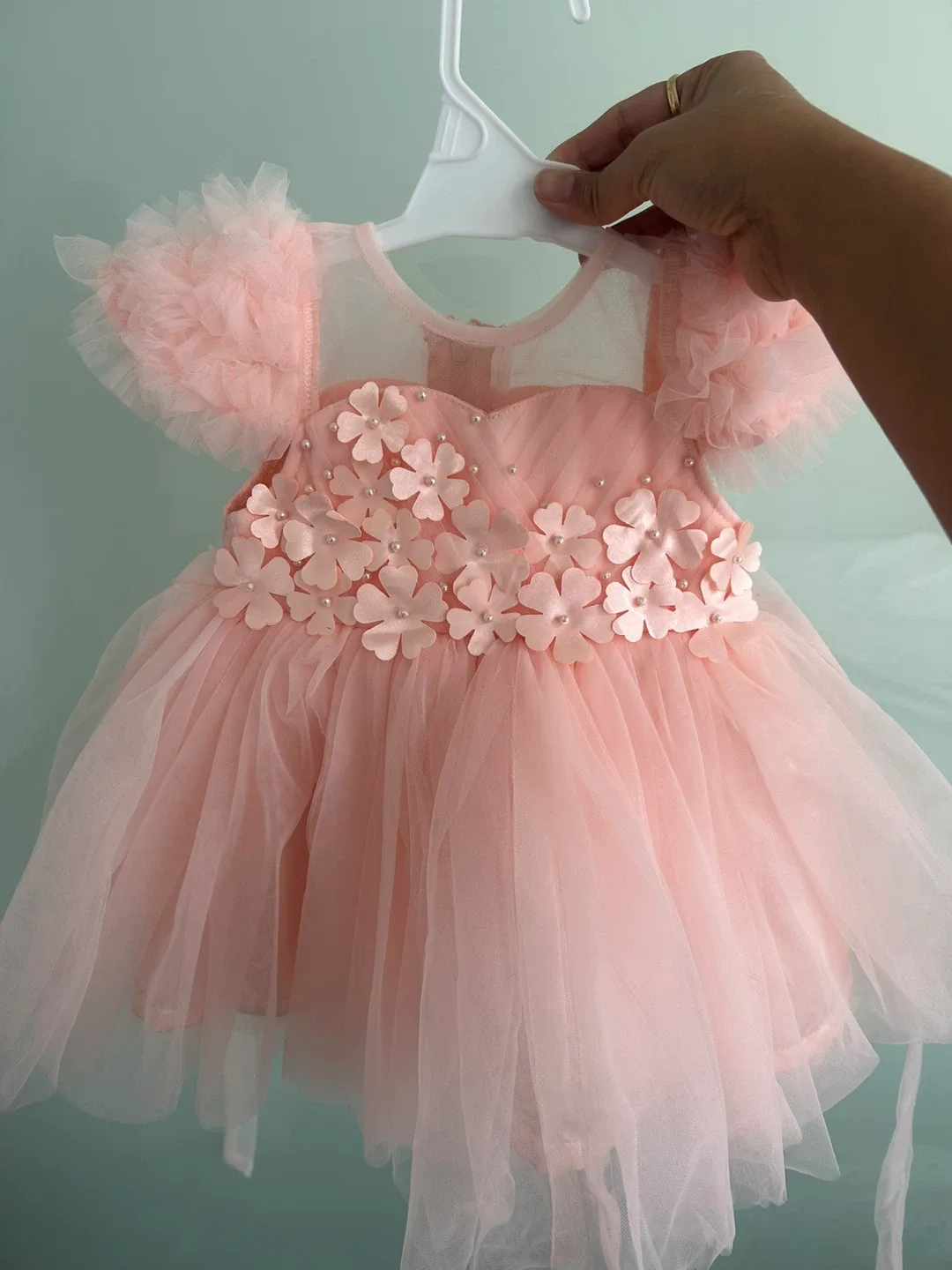 Pink Flower Baby Girl Dress