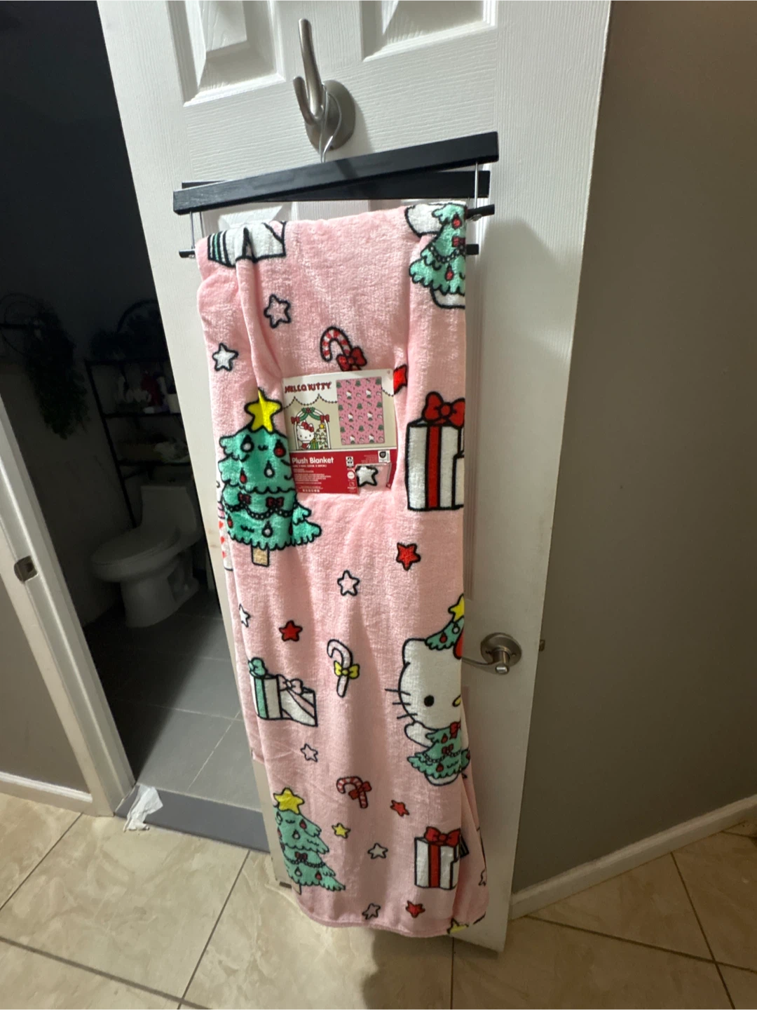 Hello Kitty Christmas Plush Blanket