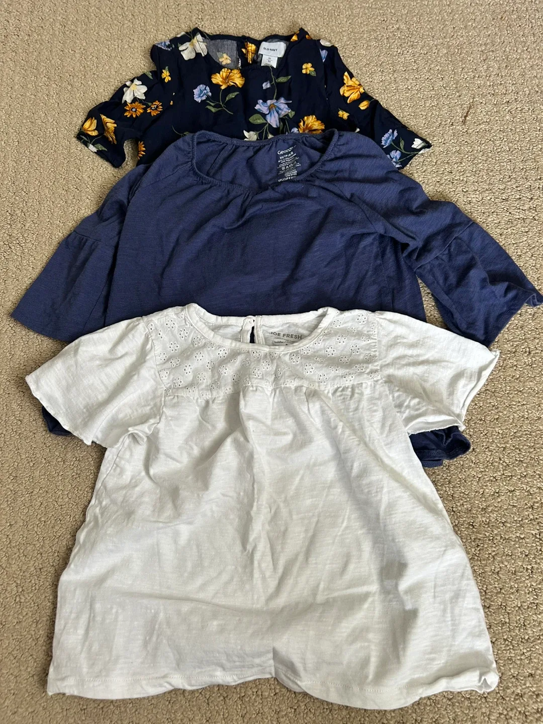 Old Navy & Joe Fresh Toddler Girl Tops, Size 2T