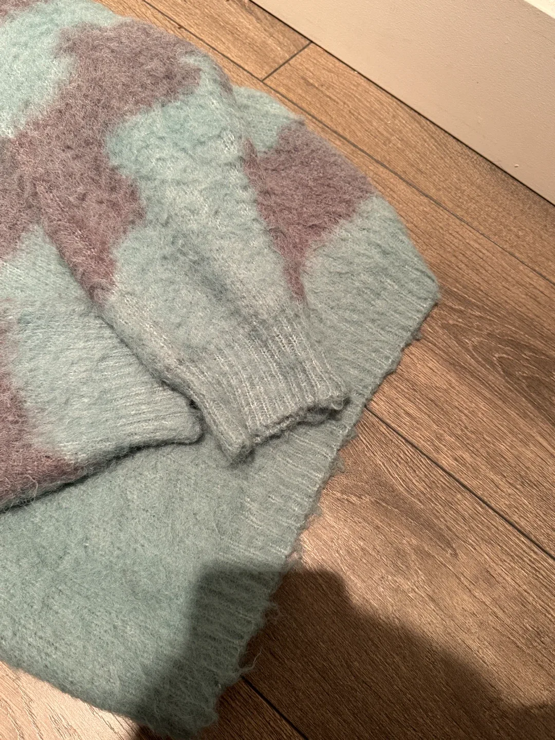 Striped Knit Sweater - Blue & Grey image indicator(3)