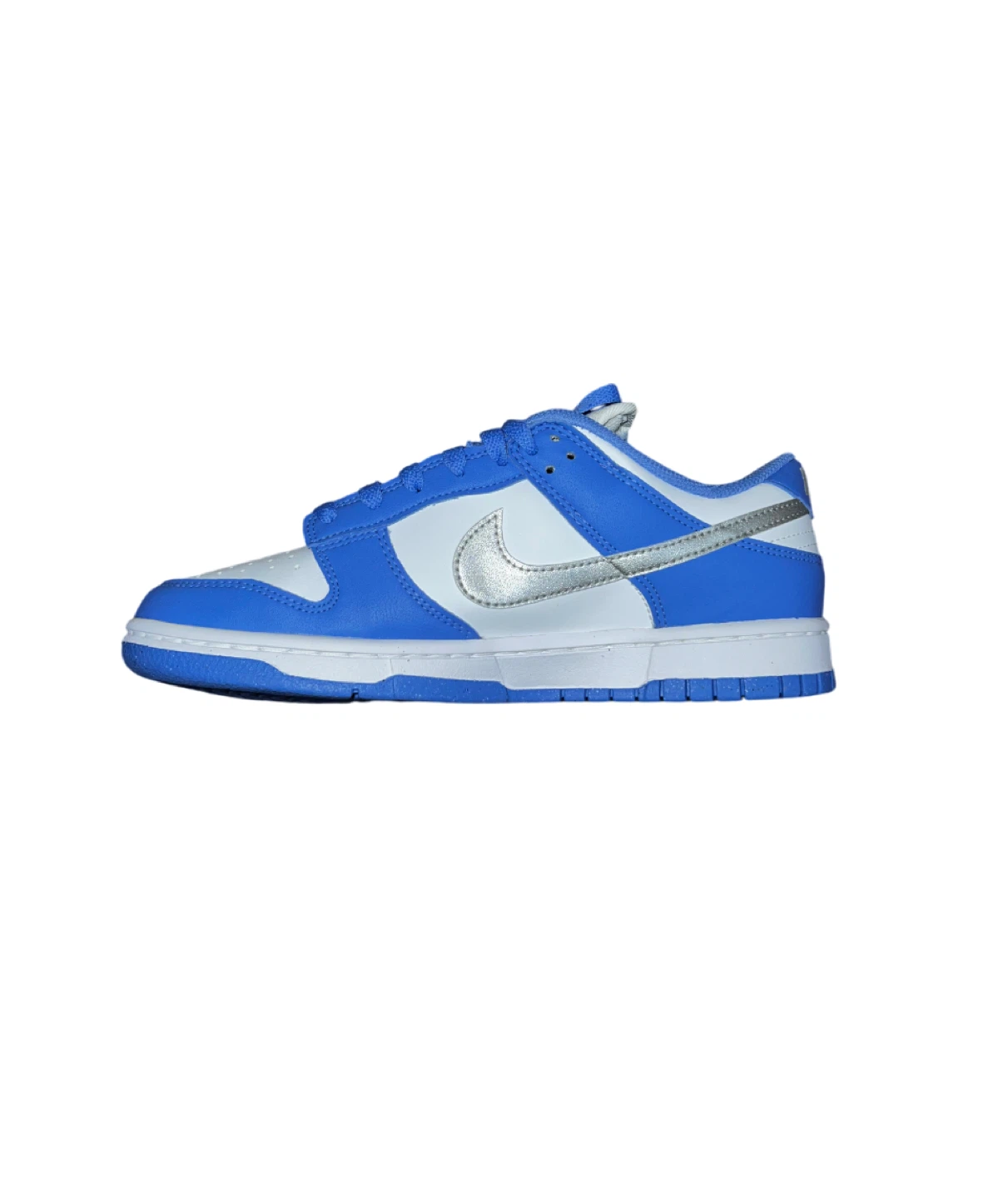 W Nike Dunk Low Next Nature In Royal Pulse Blue Metallic Silver - photo 2