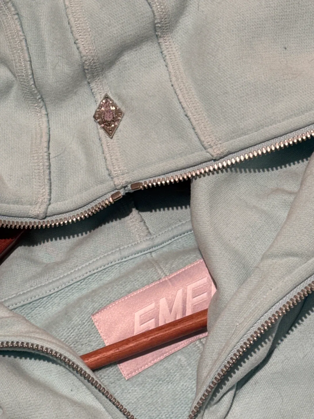 SMFK Light Blue Cropped Hoodie image indicator(2)