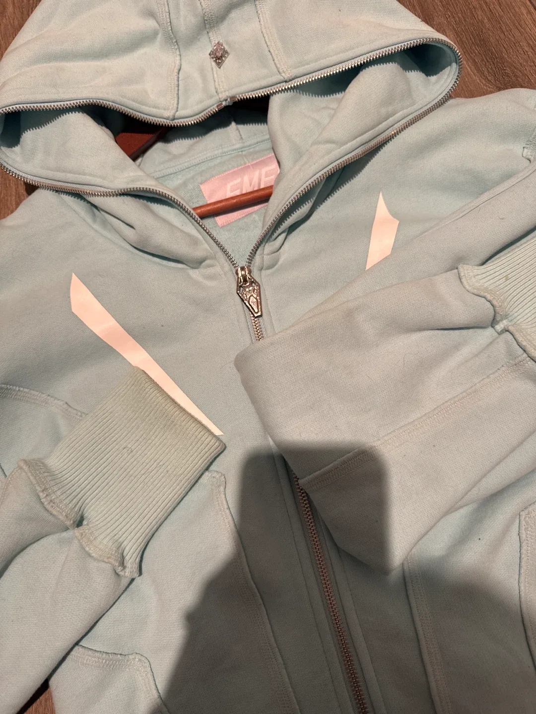 SMFK Light Blue Cropped Hoodie image indicator(3)