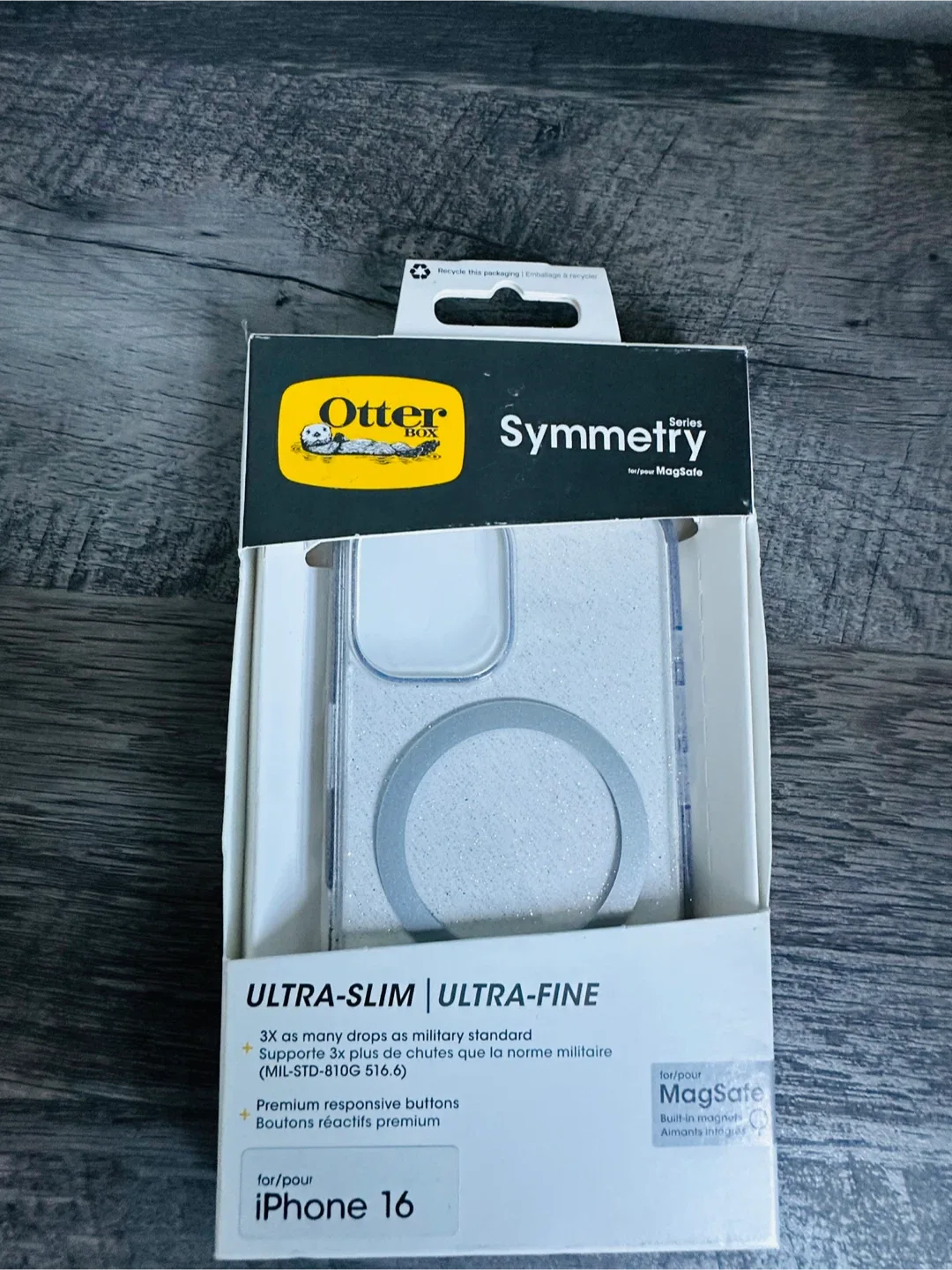 New! OtterBox iPhone 16 Symmetry Series Clear Case - Stardust