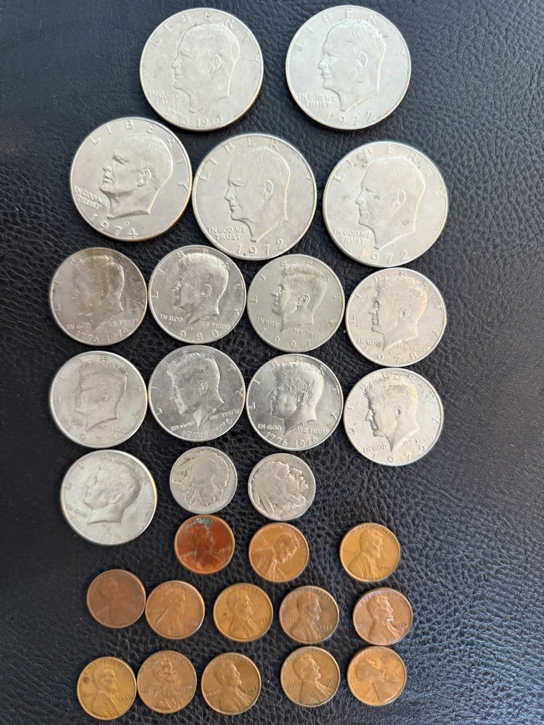 US Coins - Eisenhower Dollars, Half Dollars, Pennies image indicator(3)