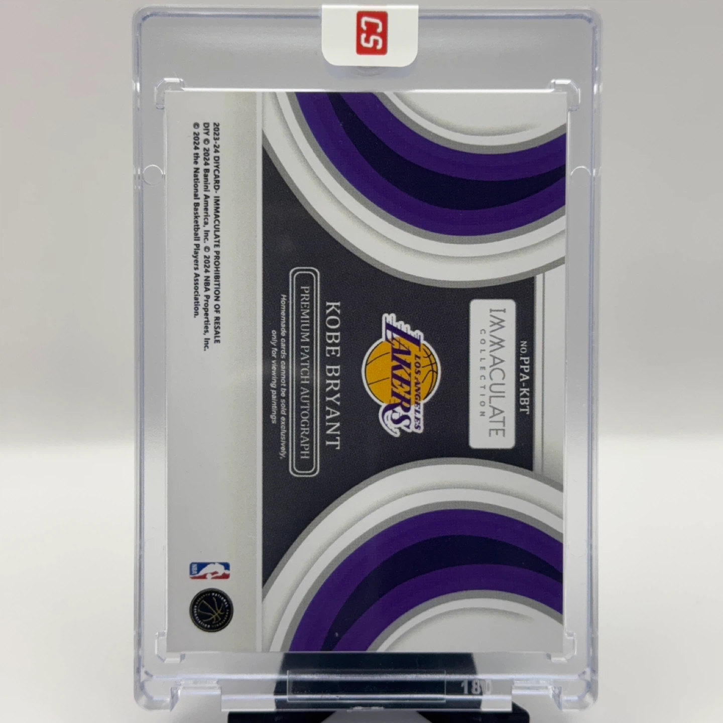 Kobe Bryant 1/1 Immaculate Collection Premium Patch Auto - photo 3