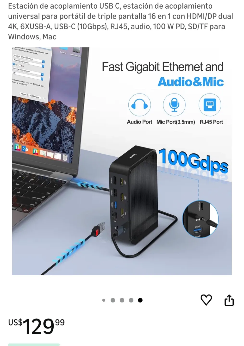 NEW Macbook Pro Docking Station DC022 image indicator(8)