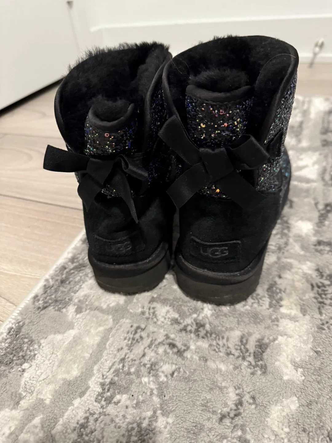 UGG Glitter Boots, with bows size 9 image indicator(3)