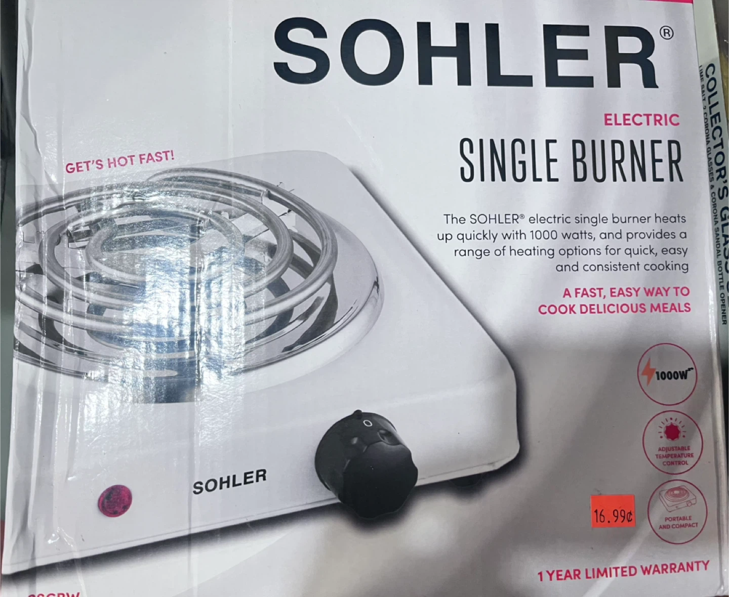 Sohler Electric Single Burner - New in Box - photo 3