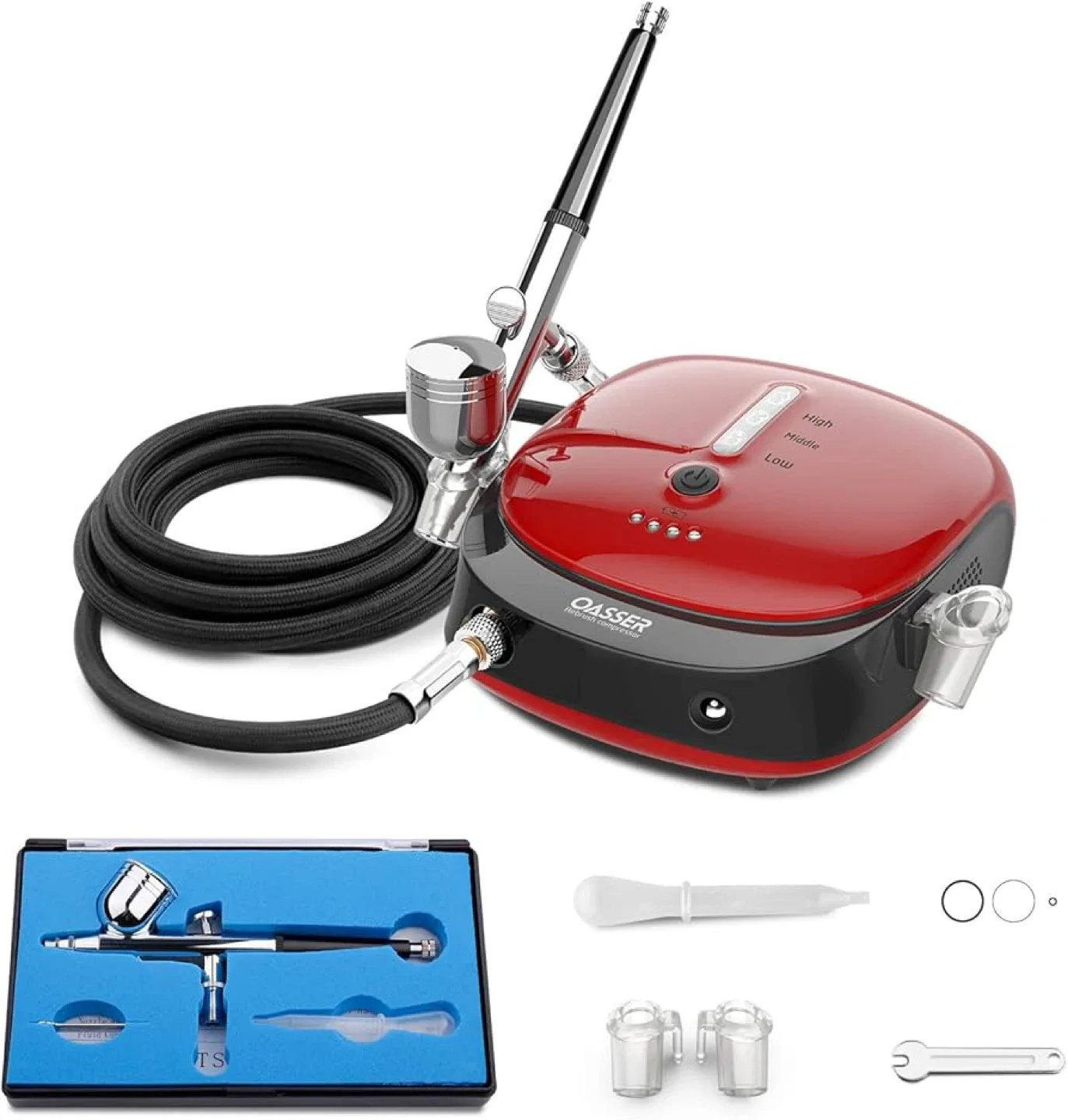 Oasser AK1 Airbrush with Air Compressor Set thumbnail