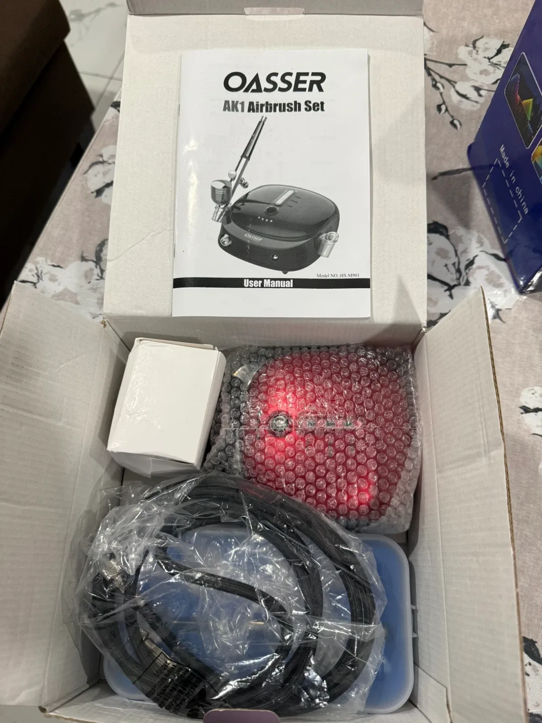 Oasser AK1 Airbrush with Air Compressor Set image indicator(7)