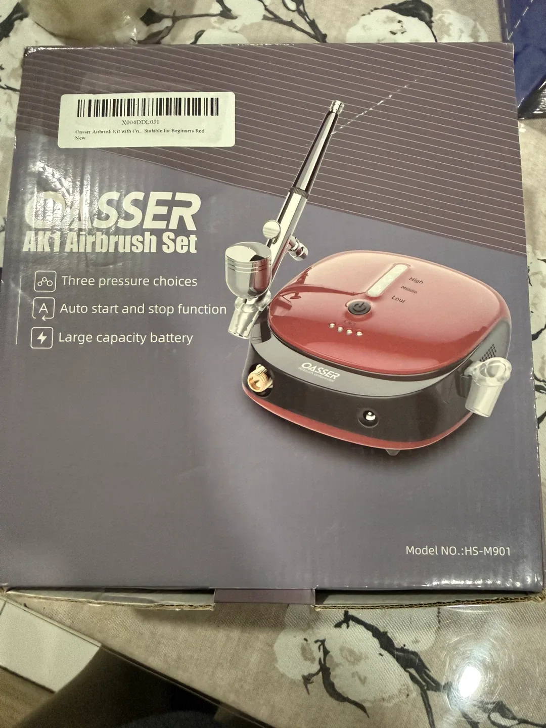 Oasser AK1 Airbrush with Air Compressor Set image indicator(8)