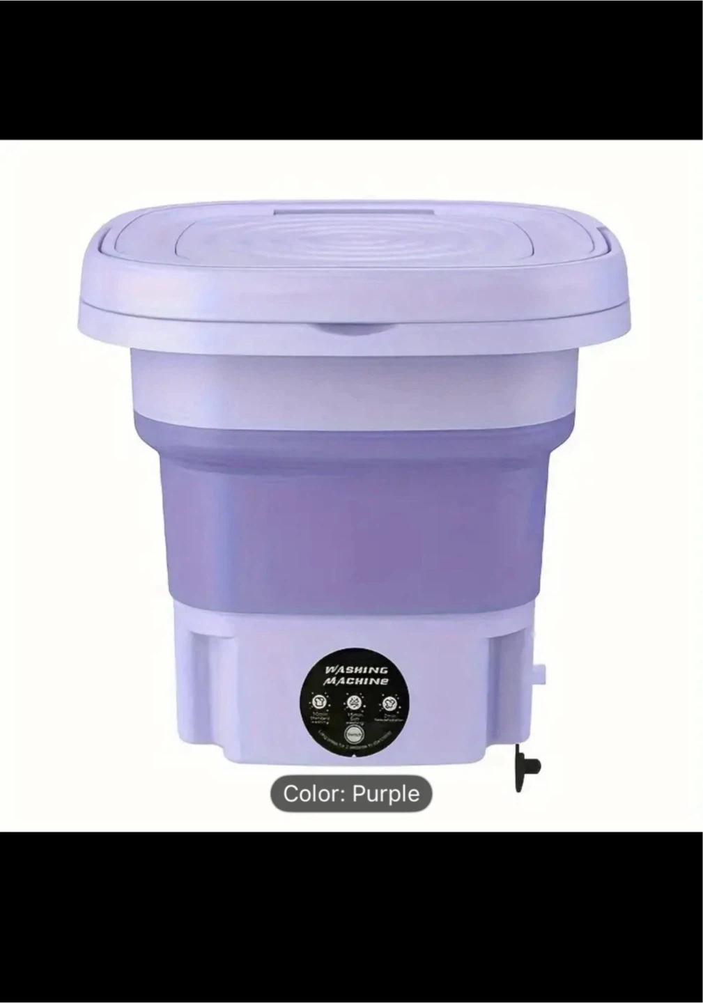 Folding Mini Washing Machine - Purple - photo 2